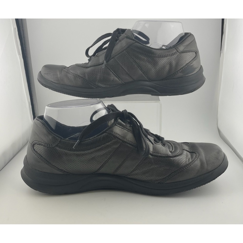 Mephisto Laser Black Leather Walking Shoes Air Relax‎ Comfort Sz 9